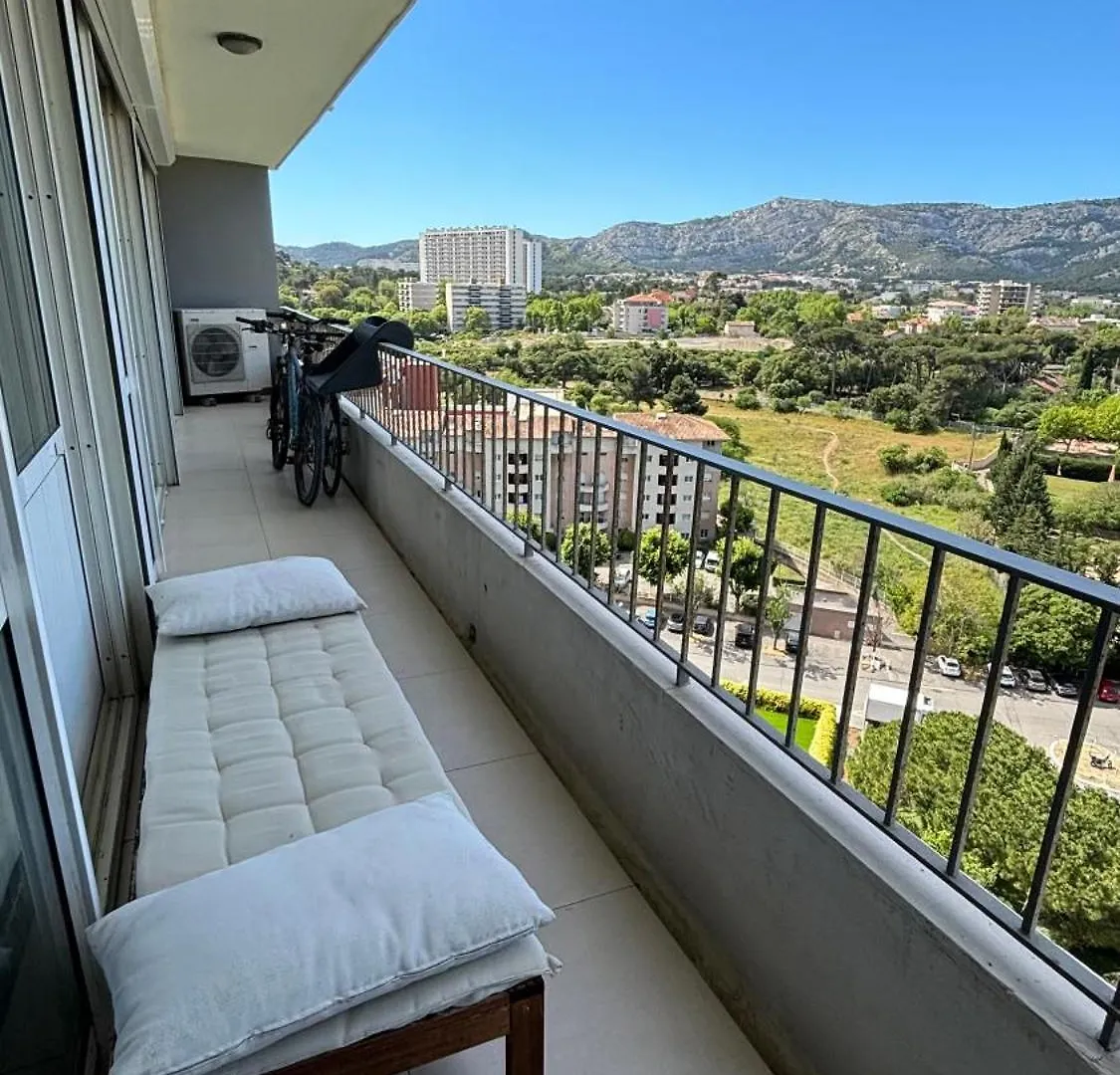 Appart Vue Mer Sans Vis-A-Vis Marseille Apartment